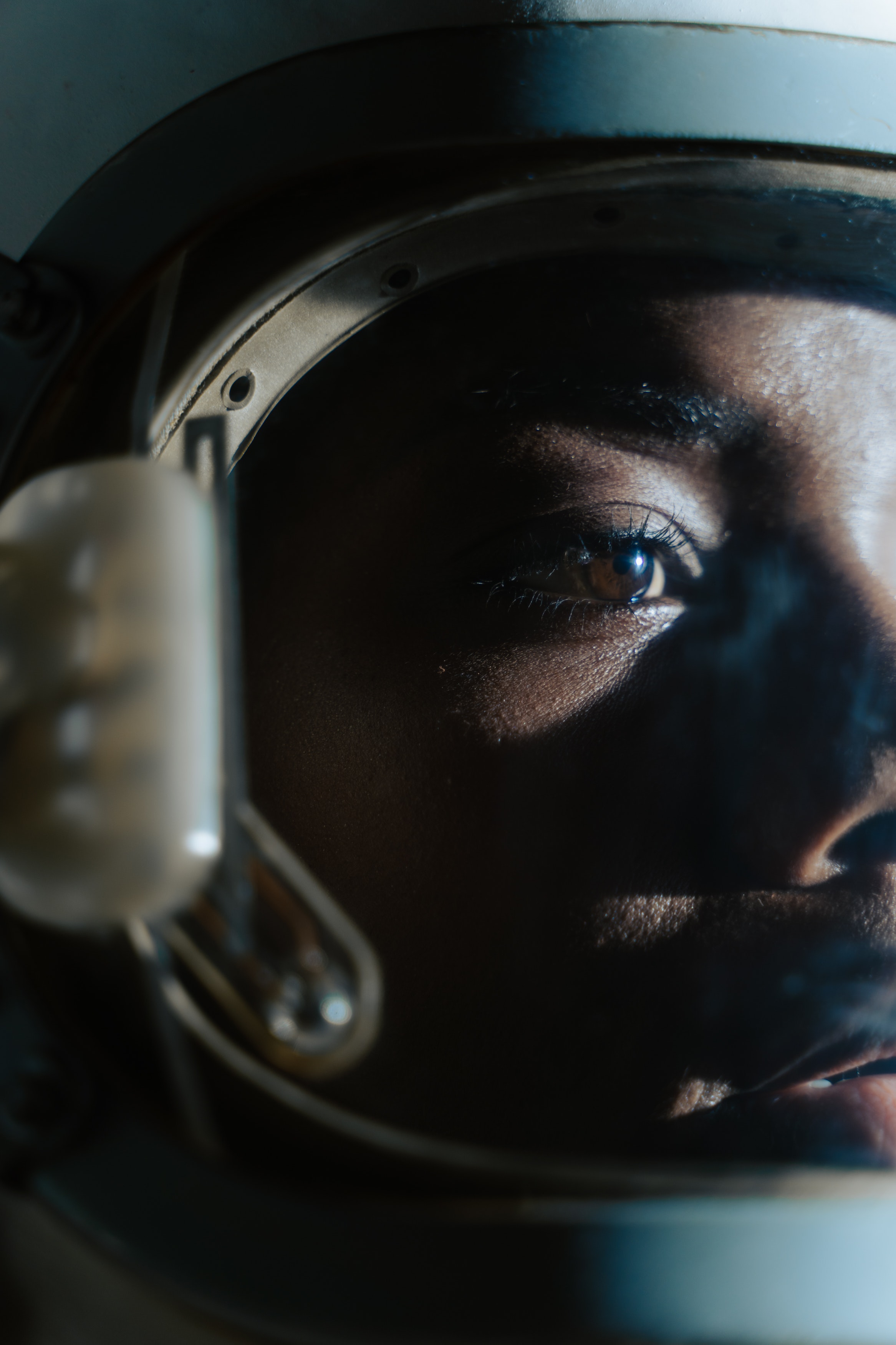 astronaut close up
